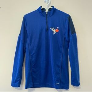 Men’s Majestic Blue Jays Quarter Zip Jacket
